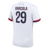 Maillot de Supporter Paris Saint-Germain Bradley Barcola 29 Extérieur 2024-25 Pour Homme